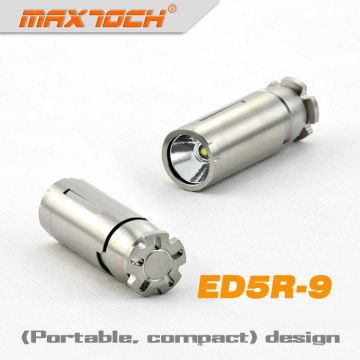 Maxtoch-ED5R-9 Edelstahl 320 Lumen Cree LED-Mini-Taschenlampe